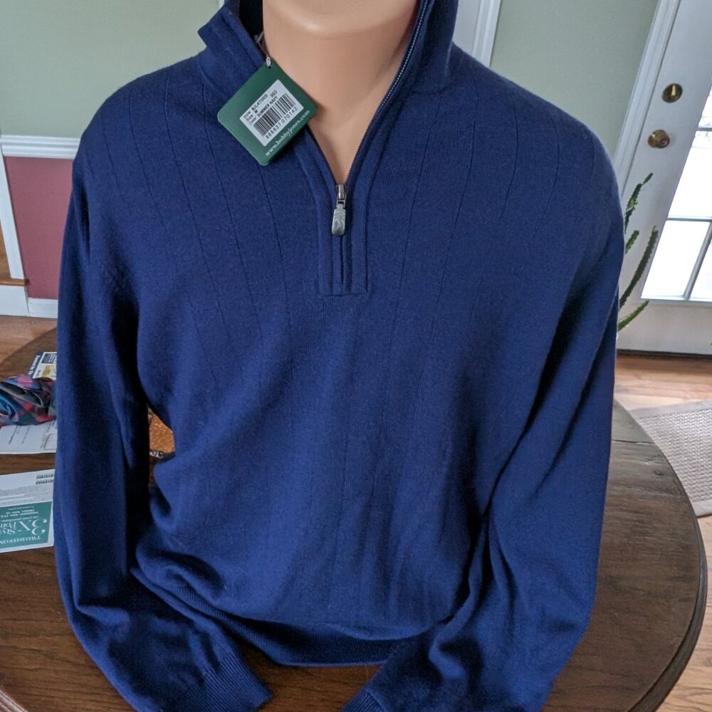 New classic Bobby Jones Sportswear quarter zip pullover